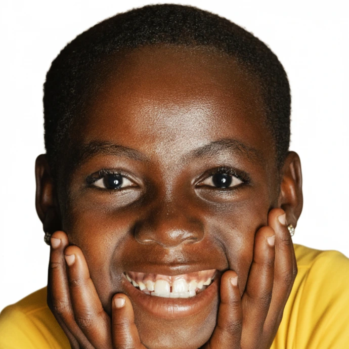 Visage d'un enfant souriant 1